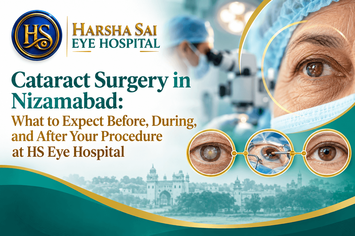 Cataract Surgery in Nizamabad: What to Expect Before, During, and After Your Procedure at HS Eye Hospital